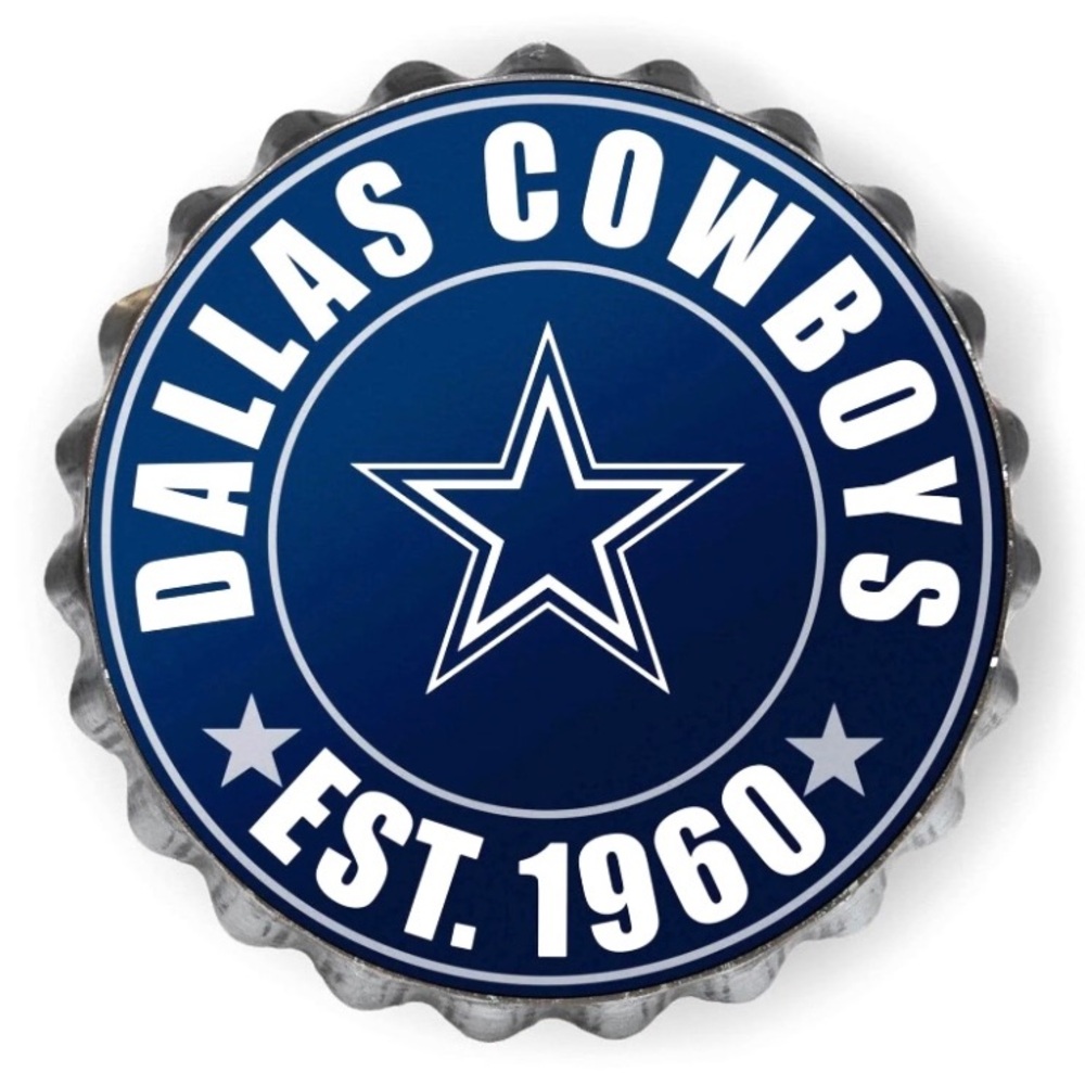 DALLAS COWBOYS METAL BOTTLE CAP SIGN